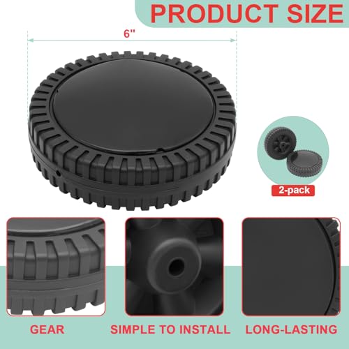 Image of 6 Inch Grill Wheels for Coleman LXE RoadTrip Grill 2000010585 2000006921