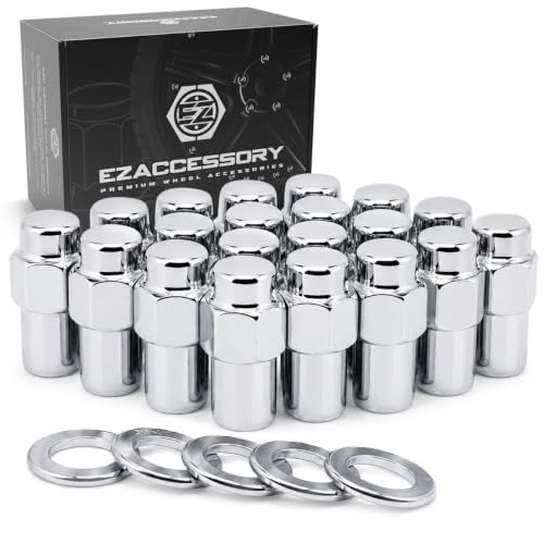 Image of Cragar Standard Mag Lug Nut 12mmx1.5 with Offset Washer Set of 24 Pcs