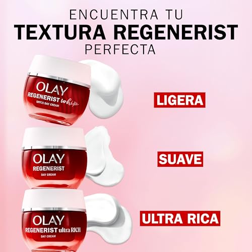 Olay Regenerist Crema Facial de Día. Hidratante Antiarrugas y Reafirmante Activa, con Niacinamida Antienvejecimiento y Péptidos. 50 ml - imagen 9