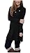 AMZ PLUS Women Large Size Vintage Lapel Long Sleeve Tunic Shirt Dress Black 4XL