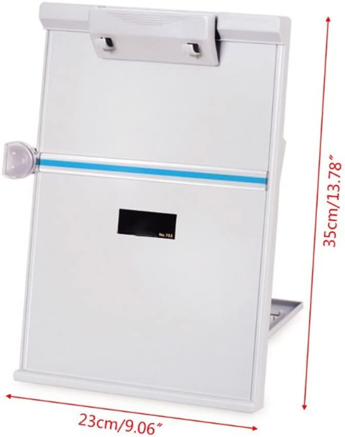 Plastic Adjustable Computer Document Holder Book Rack Stand Reading Typing Frame Bookends Recipe
