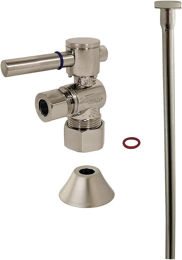 Kingston Brass CC53308DLTKF20 Trimscape Toilet Trim Kit, Brushed Nickel 20 x 2.44 x 2.19