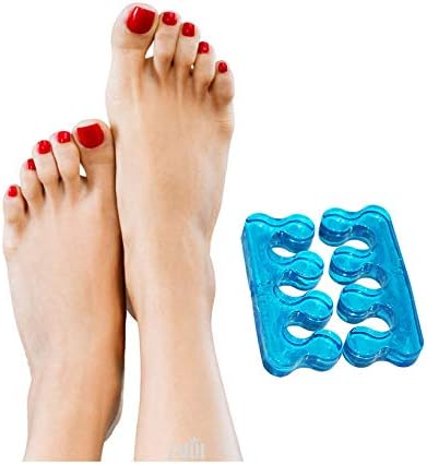 ZMOI 1pair Spa Soft Gel Toe Separator & Stretcher - Instant Pain Relief - Therapeutic Cold Gel Toe Separator