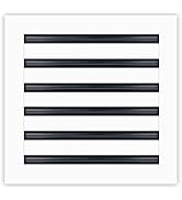 BUILDMART - 12x12 Modern AC Vent Cover - Decorative White Air Vent - Standard Linear Slot Diffuse...