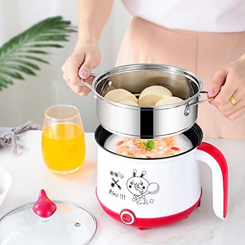 Mini Rice Cooker 1.8L Non-stick Double-layer Portable Multi-function