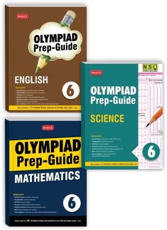 Olympiad Prep-Guide Class 6, IMO-NSO-IEO Chapterwise Previous Year Question Paper For 2022-23 Exam, Set of 3 Books (Mathematics, Science, English) Product Bundle – 13 April 2022