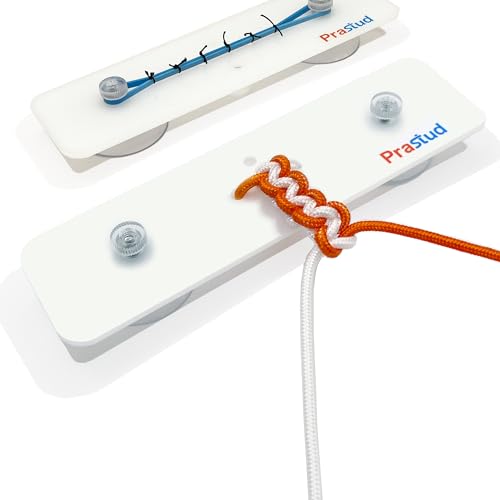 Prastud Suture Knot-Tying Kit for Beginners to Advanced — Surgical Suture Practice Board with Cords and Rubber Bands