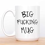60 Second Makeover Limited Adult Humour Big Fucking Mug 15oz Novelty Oversized Large Mug for Hot Drinks Large Tea Present Gift Cup Christmas Funny Ceramic Offensive Present Swear