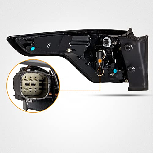 Right Outer Tail Light Indicator Tail Light With Side Lights Compatible With 2017 2018 2019 Ford Escape Kuga, Brake Rear Lamp With Bulb Inside (Outer Passenger Side) #TOP1