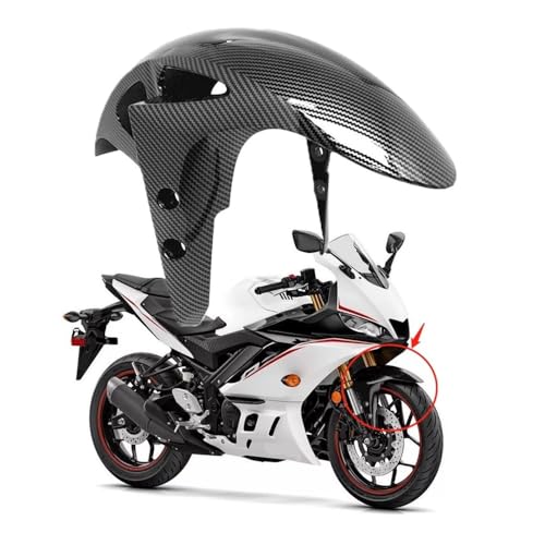Garde boue moto avant anti projections en ABS carbone pour YZF-R25 R3 - 5