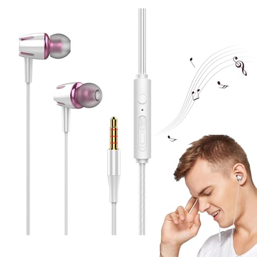 Earbuds, Earphones - Wired Earbuds | Surround Sound Noise ReductionIn-Ear Headphones, Wired Earbuds With Microphone, Gloww In Th