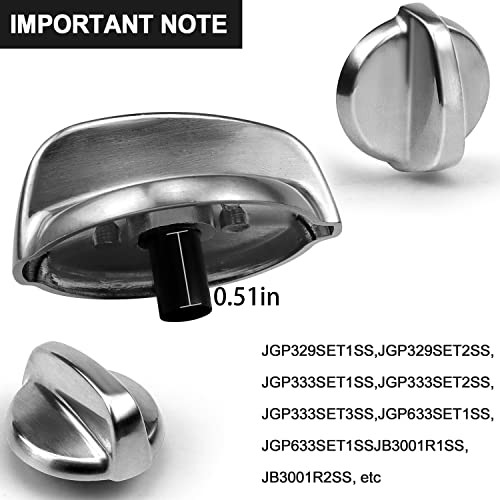 Wb03T10325 Heavy Metal Knobs Compatible With Ge Cooktop Burner Stove Knob Replace Wb03T10325 2691864 Ps3510510 (5 Pack) #TOP3
