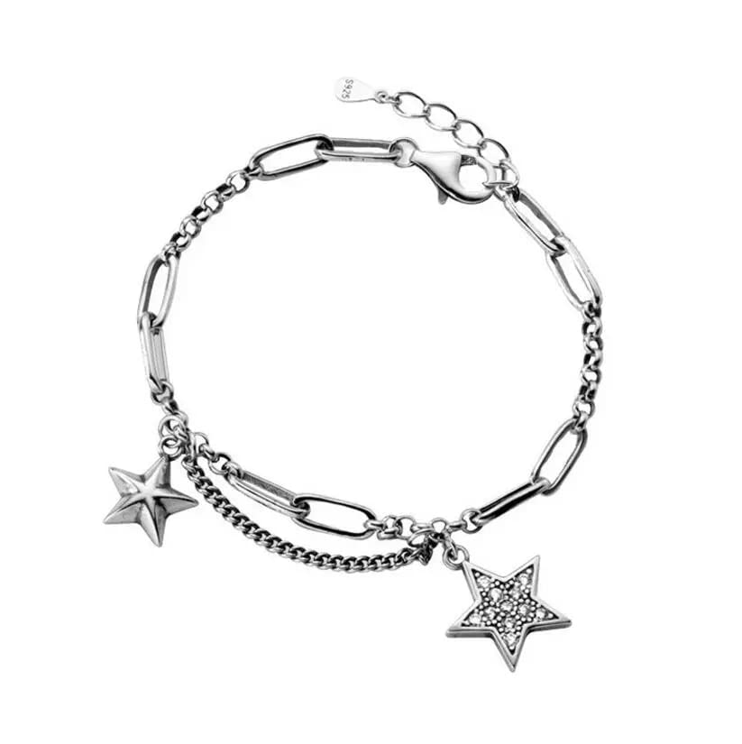 Bracelet style femme étoiles boîte cadeau pour anniversaire et fête