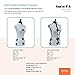 Dritz Twin-Fit Adjustable Dress Form Petite, Sizes US 00-4, Female Sewing Mannequin with Pinnable Body Torso, 13 Dials for Accurate Fitting & 360 Hem Guide