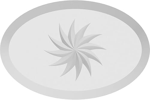 Miniatura 2 de Ekena Millwork ROSP040X028X050DAL13 Roseta estándar con borde biselado, 4 pulgadas de ancho x 2 34 pulgadas de alto x 12 pulgadas, PVC