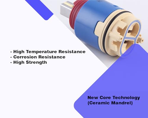 Hain-Yo 40mm Ceramic Pressure Balance Cartridge JH02BJ HL-40, OEM Faucet Cartridge Replacment for Zurn RK7300-CART-3P Pressure Balancing Cartridge, Belanger FC9AC008C by ousun - Used condition - Image 5