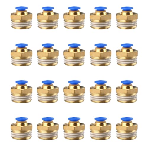 PC6-04 Push to Connect Fittings, 6mm Tube OD x 1/2