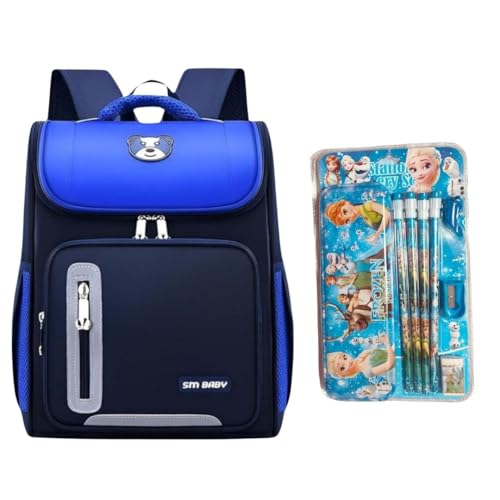 Image of School Bag for Boys & Girls 6-10 Years | Kids Lightweight Waterproof Backpack for 8-10 Years | Spacious Durable Book Bag for Primary & Middle School Students