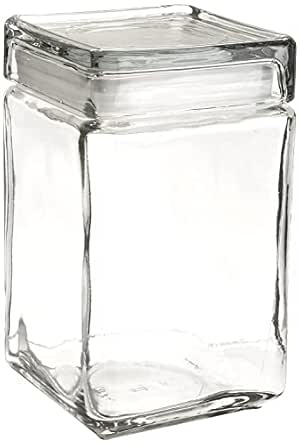 Lot De 4 Bocaux Carrés En Verre 600 Ml - Couvercles Silicone Avec Fenêtre, Rangement Hermétique Cuisine