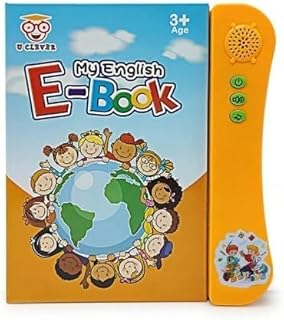 لعبة كتاب إلكتروني للأطفال، يشمل الحروف والأرقام والأشكال والألوان