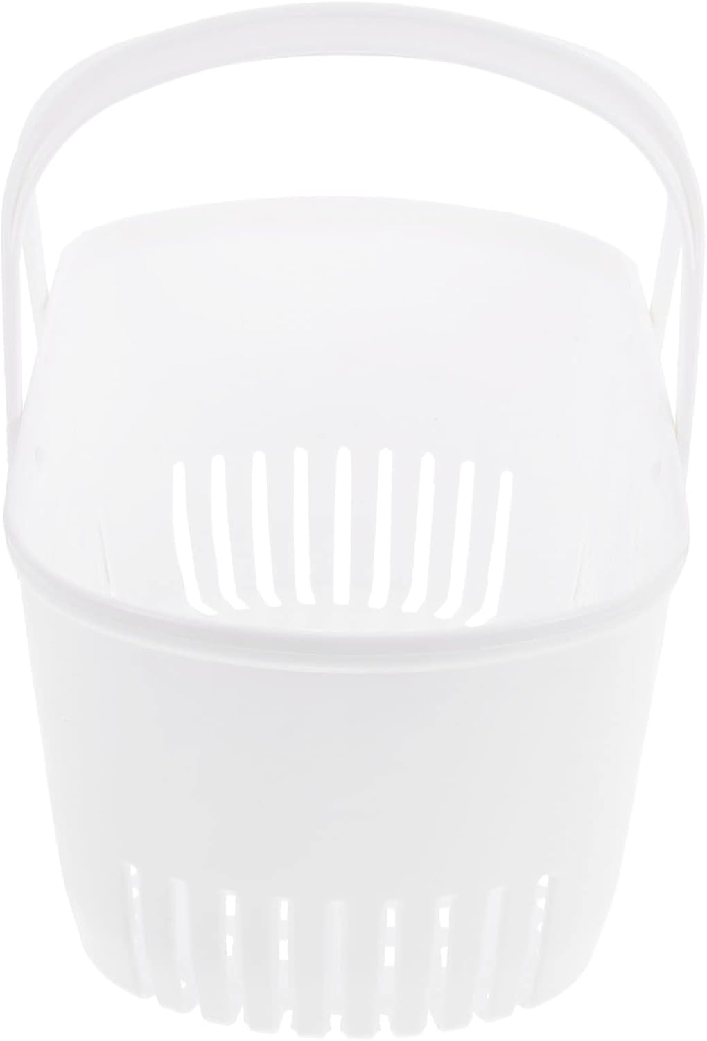 Outanaya 1pc Portable Bathroom Storage Basket Hollow Handheld Shower Organizer for Shampoo and Shower Gel Plastic for Home and Dorm Use