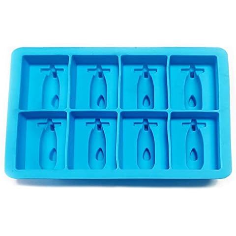 Ice Cube Tray, 3D Ice Cube Tray, Boat Ice Cube Tray, Used in Cocktails, Drinks, Ice Cubes etc. (Green) Cover