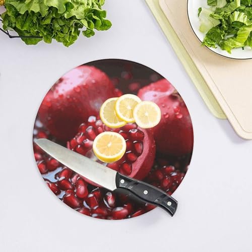 Planche à découper en verre trempé cuisine grenade protège-plaque - 5
