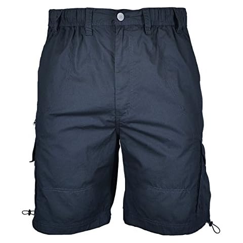 Espionage Men's Navy Blue Cargo Shorts Cover