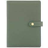 Aesthetic A5 Binder with 6 Golden Rings - Refillable & Sturdy Planner w Pockets Keeps You Perfectly Organized - Mini Notebook with Magnetic Closure Works Great as Photocard Binder for All Your Cards