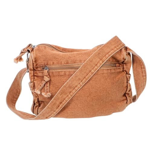Sac jean cabas avec compartiments Abaodam en toile denim pour femme