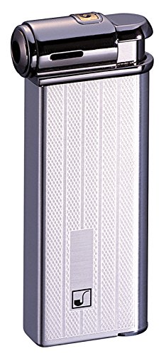 Preisvergleich Produktbild Sarome Elektronischer Piezo Pfeifenfeuerzeug PSP - 11 Silber mit Lokomotive Zug mit Linien