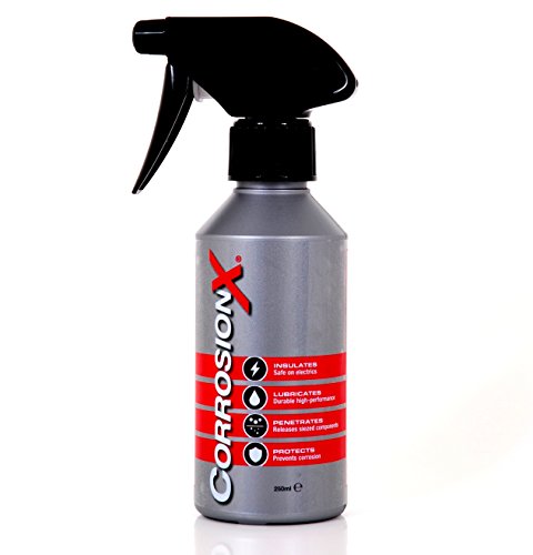 CorrosionX - Corrosion Technologies 91002 (250ml Trigger Spray) – Multi-Purpose Lubricant, Penetrant, Rust and Corrosion Preventative | Industrial Strength | Marine Grade | Cleans Lubricates Protects