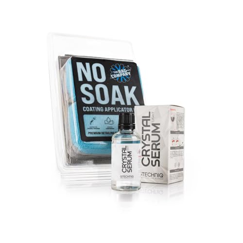 The Rag Company Gtechniq CSL Ceramic Coating 50 ml No Soak Coating Applicator Kit Bundle
