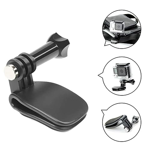 Image of Action Pro Quick Head Hat Clip with Screw Compatible with GoPro Hero 13 12 11 10 9 8 7 6 5 4 3+ 3 SJCAM Xiaomi YI EKEN 4K Action Camera