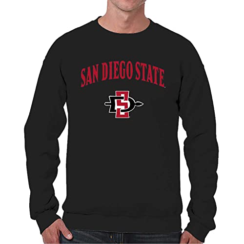 Image of NCAA College Sweatshirt Fleece Crewneck Pullover for Men and Women | Officially licensed NCAA college gameday crewneck pullover - 9 oz fleece lined sweatshirt with arch and logo design