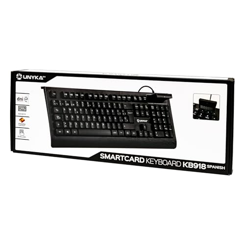 Miniatura 7 de Unykach Teclado Kb918 Smartcard Dnie Español 105 Teclas, Con Lector Inteligente De Tarjetas Tipo Pc Sc 2.0, Dni Electrónico O Tarjetas Españolas Sanitarias