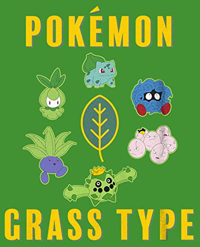 Pokemon Kids Pkmn Team Grass Group Boys Short Sleeve Tee Shirt2