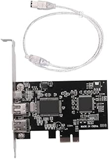 Popidome PCIe Firewire Card for Windows 10,IEEE 1394 PCI Controller 4 (3 x 6 Pin and 1 x 4 Pin),Firewire 800