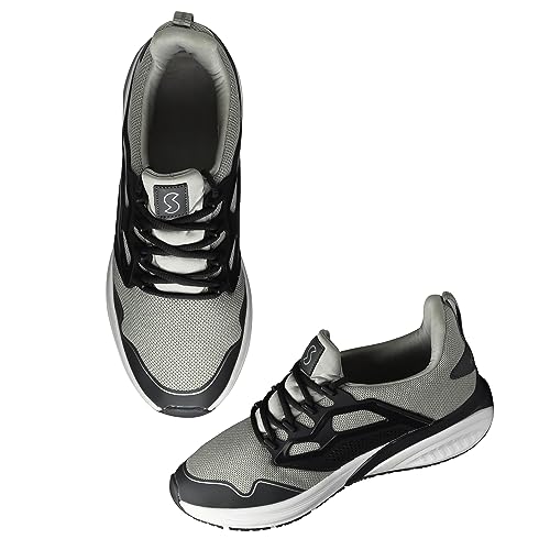 Image of SOLETHREADS Racer Athleisure Sneakers Shoes for Men | Lightweight |Trendy| High Ankle Shoes | Memory Foam Sole | Cushioned Insole | Slip-Resistance | Premium Sneakers Shoes for Men