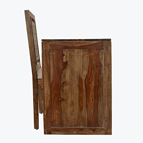 Image of Solid Sheesham Wood Study Table for Adults | Computer Table for Home | Wooden Writing Desk | Office Table for Office Work | Work from Home Table with 2 Drawers (10)