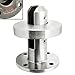 Stainless Steel 2205 Grade Round Frameless Swimming Pool Windscreen Glass Clamp Railing Spigot for 3/8