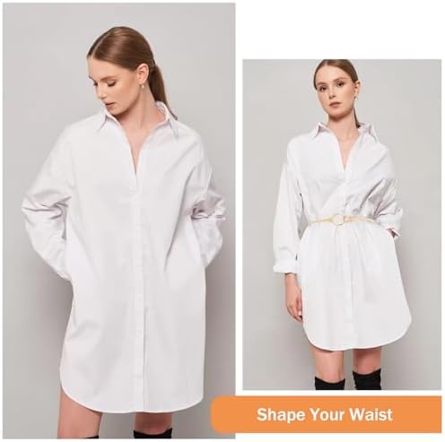 E-Clover Womens Fashion Metal Stretch Waist Skinny Belt Waistband