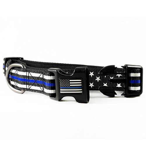 Thin Blue Line Stars & Stripes Collar American Flag Large