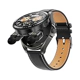 findtime Montre Connectée Homme 1.39'avec Ecouteurs sans Fil Bluetooth TWS intégré Bluetooth sans Fil Casque Intégré Montre Sport Homme Smartwatch Bracelet en Silicon
