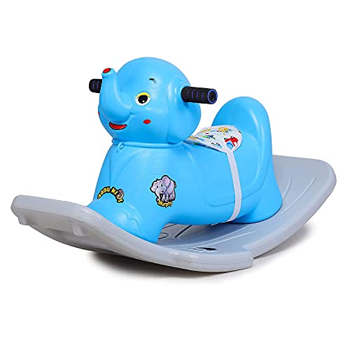 Image of PoPo Toys Murphy Rocker (Blue)| Rocker for Kids Birthday Gift for Kids /Boys /Girls /Rocker with Musical & Lightning Toy | Cute Character
