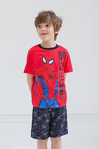 Marvel Avengers Captain America Iron Man Venom Hulk Cosplay Athletic T-Shirt and Shorts Outfit Set Toddler to Little Kid