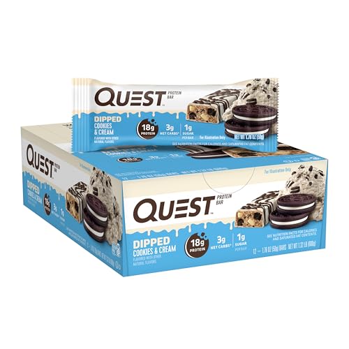 Quest Nutrition Bar 12x60g Dipped Cookies & Cream