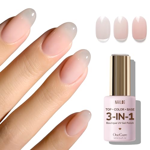 Esmalte de uñas gel traslúcido nude rosa 12ml miniatura 1