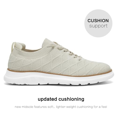 Image of Mens Casual Dress Oxfords Shoes Fashion Mesh Work Business Walking Sneakers Comfortable Lightweight Soft Sole