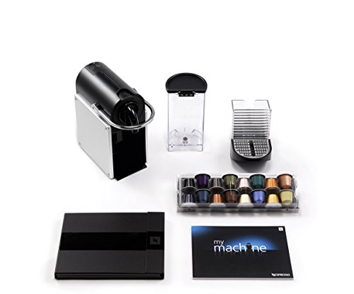 Nespresso Pixie Krups YY1201 - Máquina de café, apagado automático, sistema calentamiento rápido, 1260 W, 0.7 L, titanio - Imagen 8
